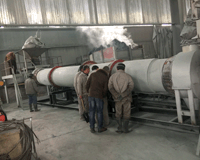 山东滕州800X8m碳化硅烘干机生产现场